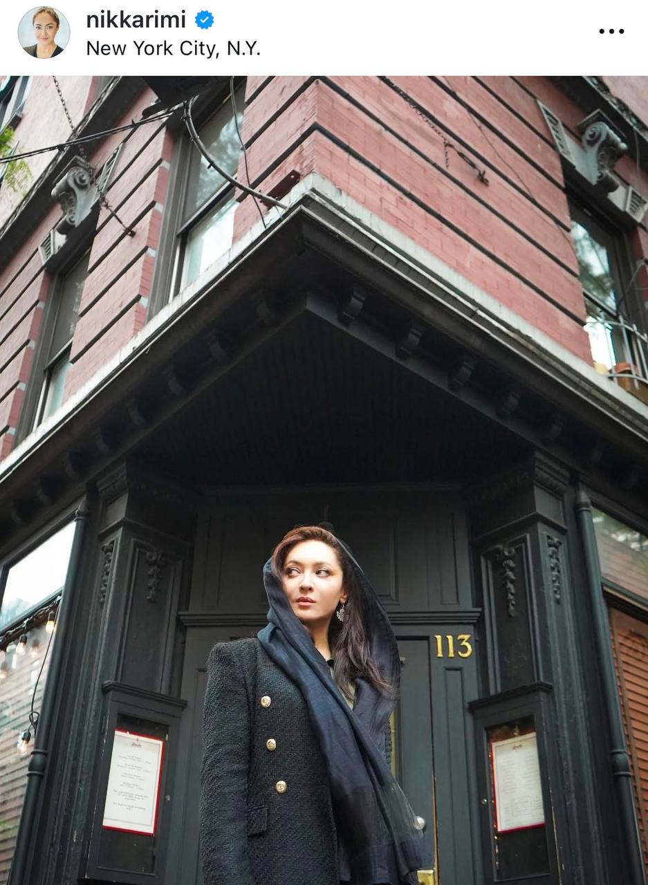 عکس نیکی کریمی در نیویورک عکس های نیکی کریمی در خارج