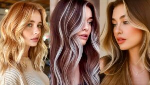 هایلایت بلوند روی قهوه ای