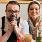 مونا کرمی و همسرش