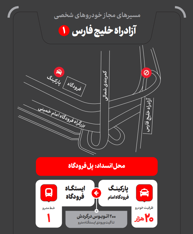 پارکینگ‌ مراسم تشییع رهبر 