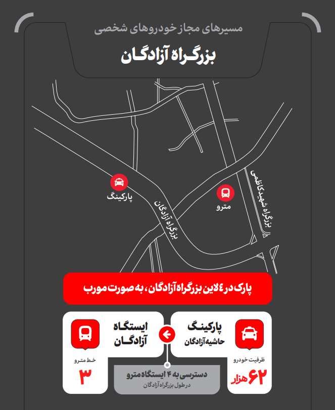 پارکینگ‌ مراسم تشییع رهبر 