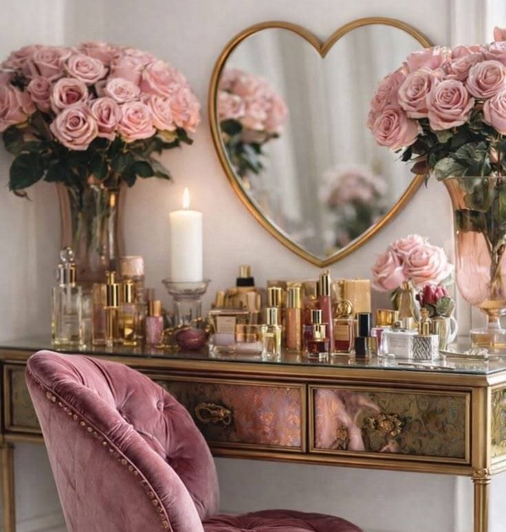 چیدمان شیک میز آرایش
