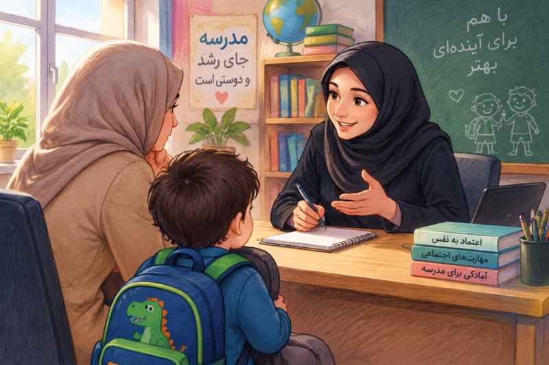 راه حل ترس بچه از مدرسه 