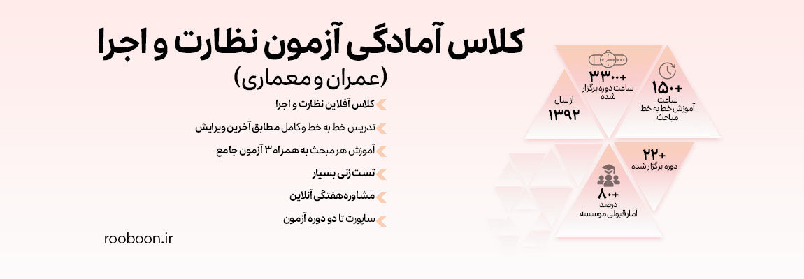 کلاس های آمادگی آزمون نظام مهندسی