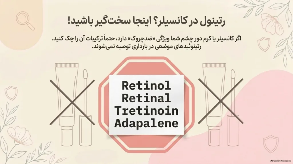 رتینول در کانسیلر