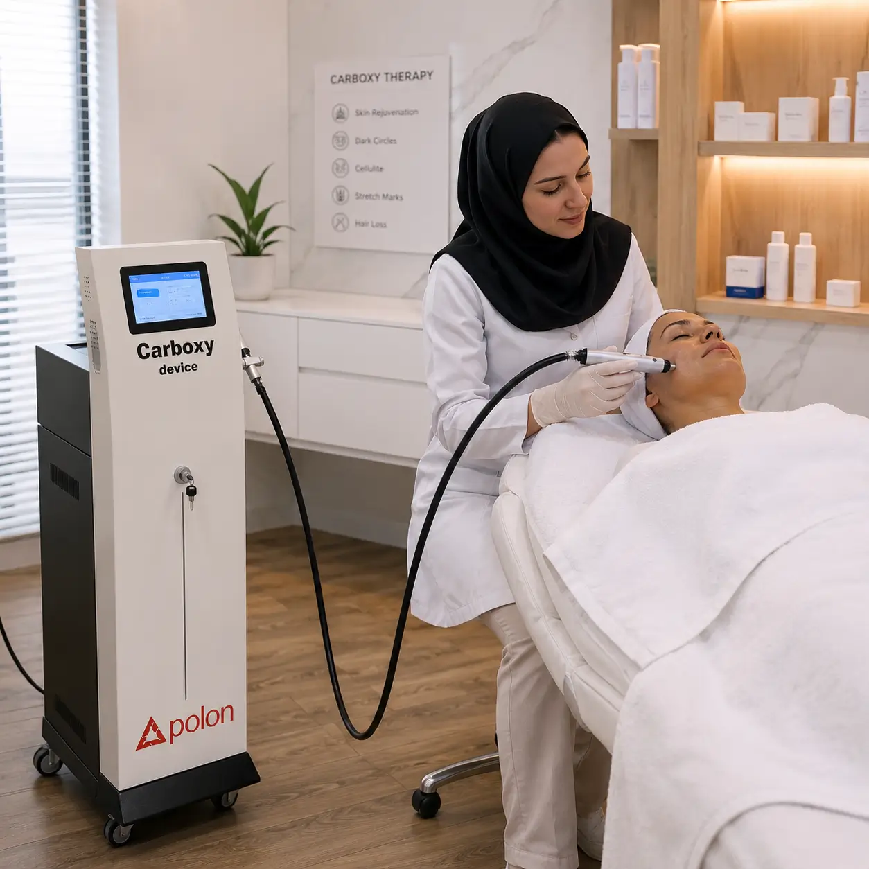 قبل از خرید دستگاه کربوکسی تراپی این ۷ نکته را حتماً بررسی کنید دستگاه کربوکسی تراپی در کلینیک