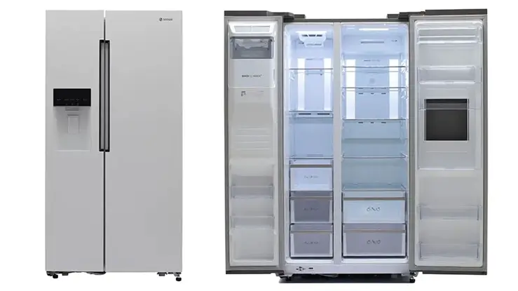 کم صداترین یخچال فریزر ایرانی یخچال و فریزر ساید بای ساید اسنوا مدل S1Di S100 W