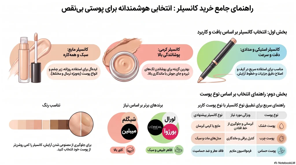 راهنمای جامع خرید کانسیلر