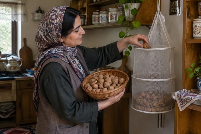 روش نگهداری گردو تازه