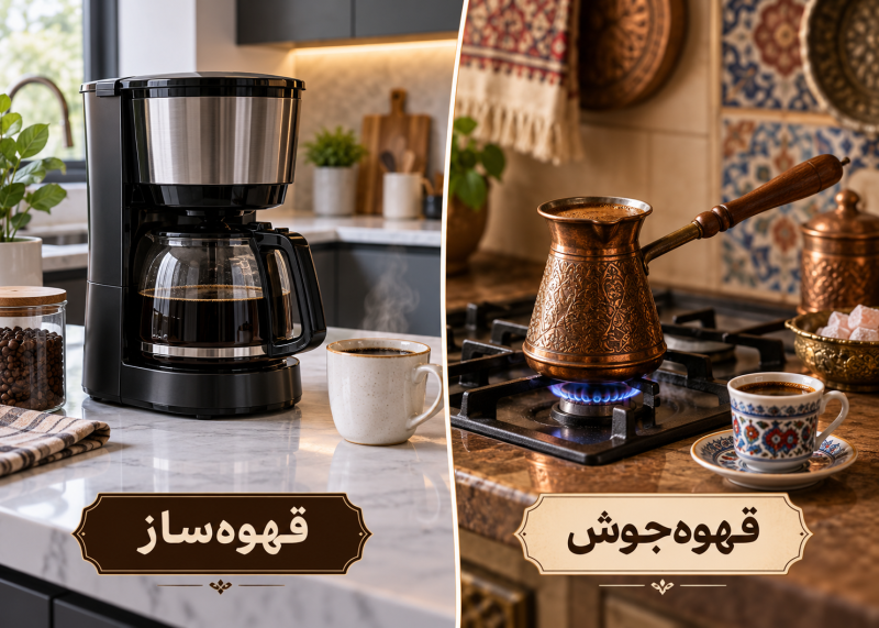 تفاوت قهوه ساز و اسپرسو ساز فرق قهوه جوش و قهوه ساز