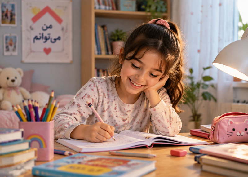 کودک درس خوان 