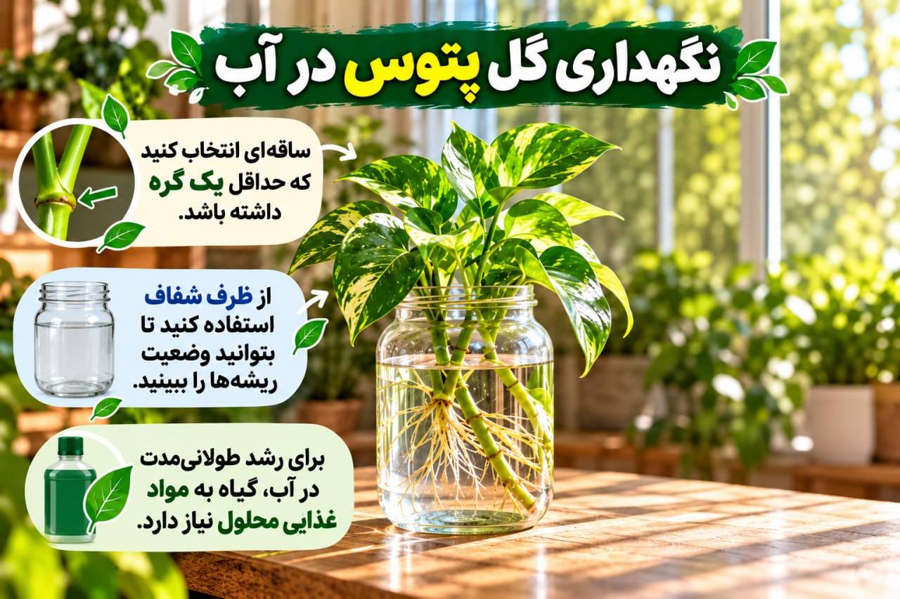 روش نگهداری گیاه پتوس + راز رشد انفجاری گل پتوس نگهداری پتوس در آب