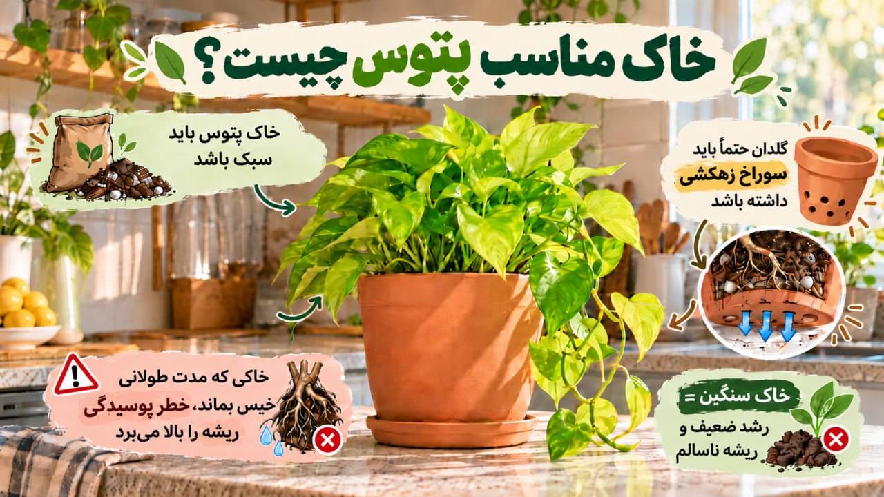 روش نگهداری گیاه پتوس + راز رشد انفجاری گل پتوس خاک مورد نیاز پتوس