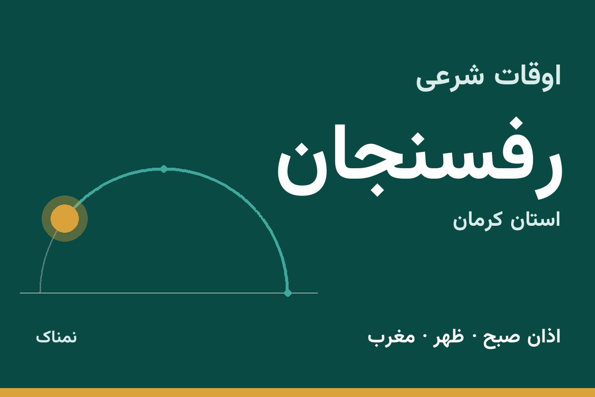 اوقات شرعی رفسنجان