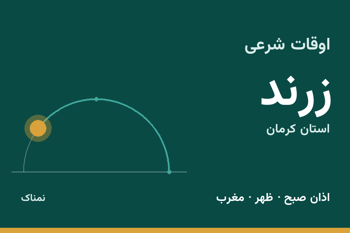 اوقات شرعی زرند