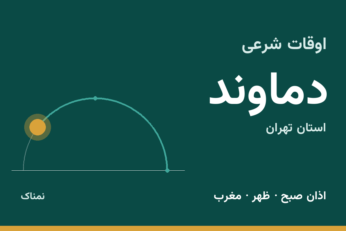 اوقات شرعی دماوند