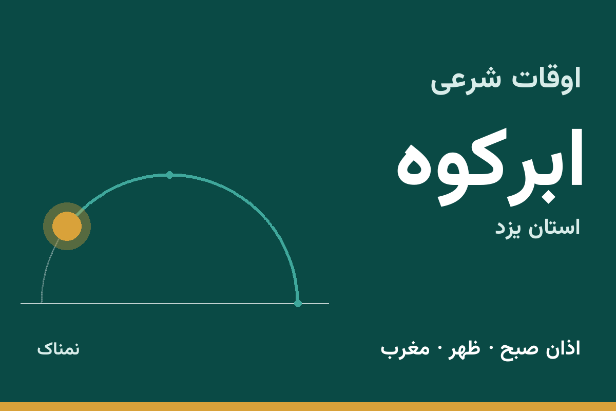 اوقات شرعی ابرکوه