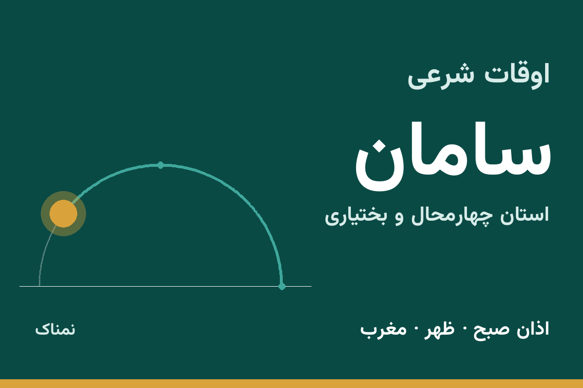 اوقات شرعی سامان