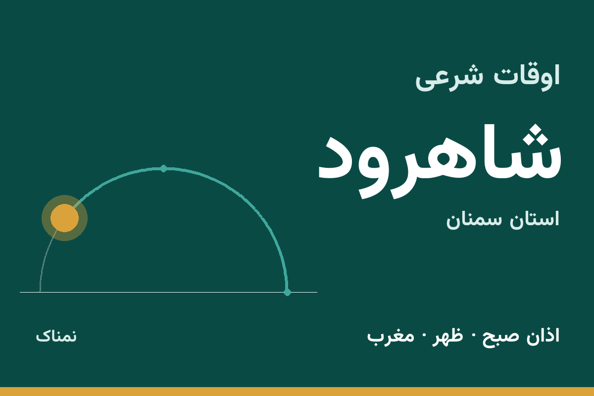 اوقات شرعی شاهرود