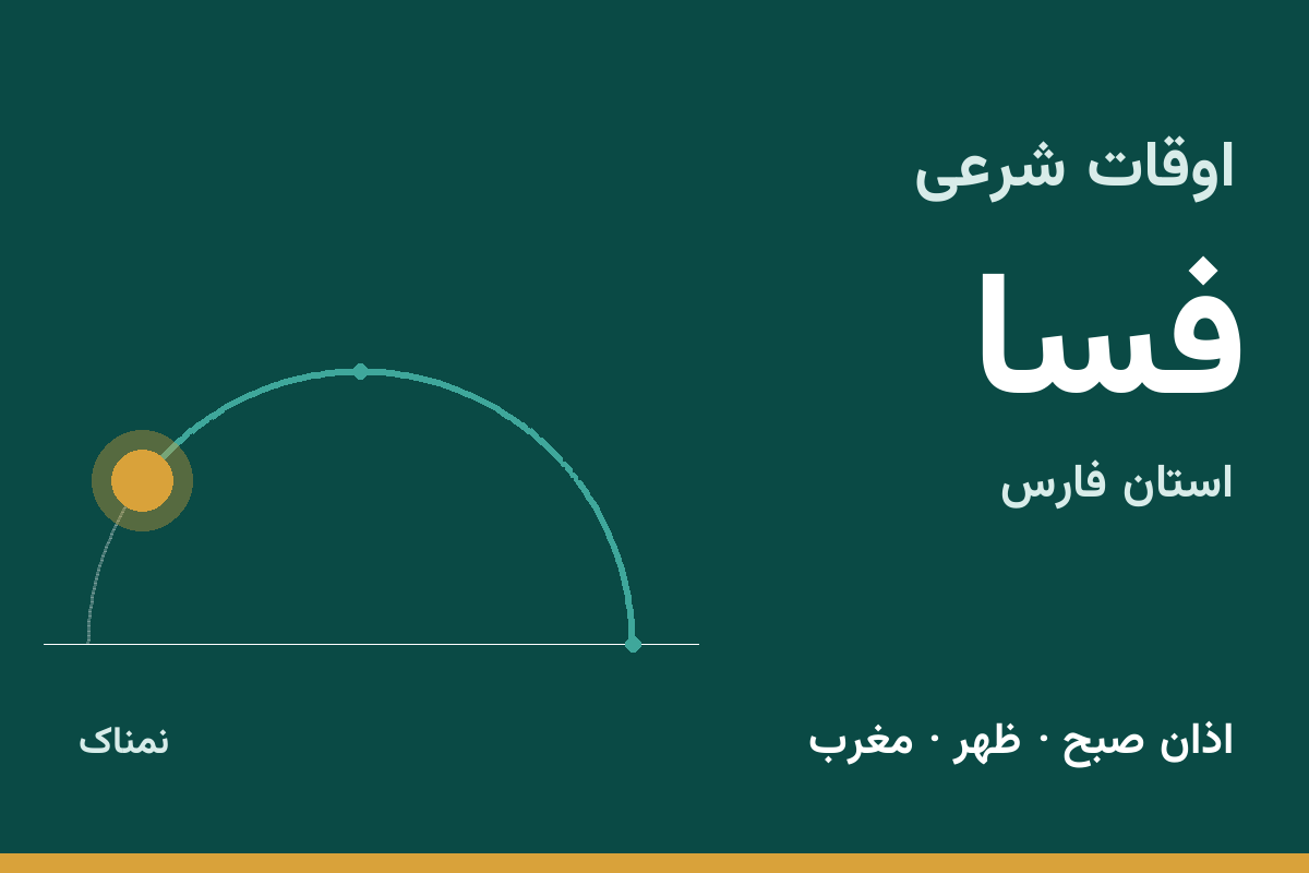 اوقات شرعی فسا