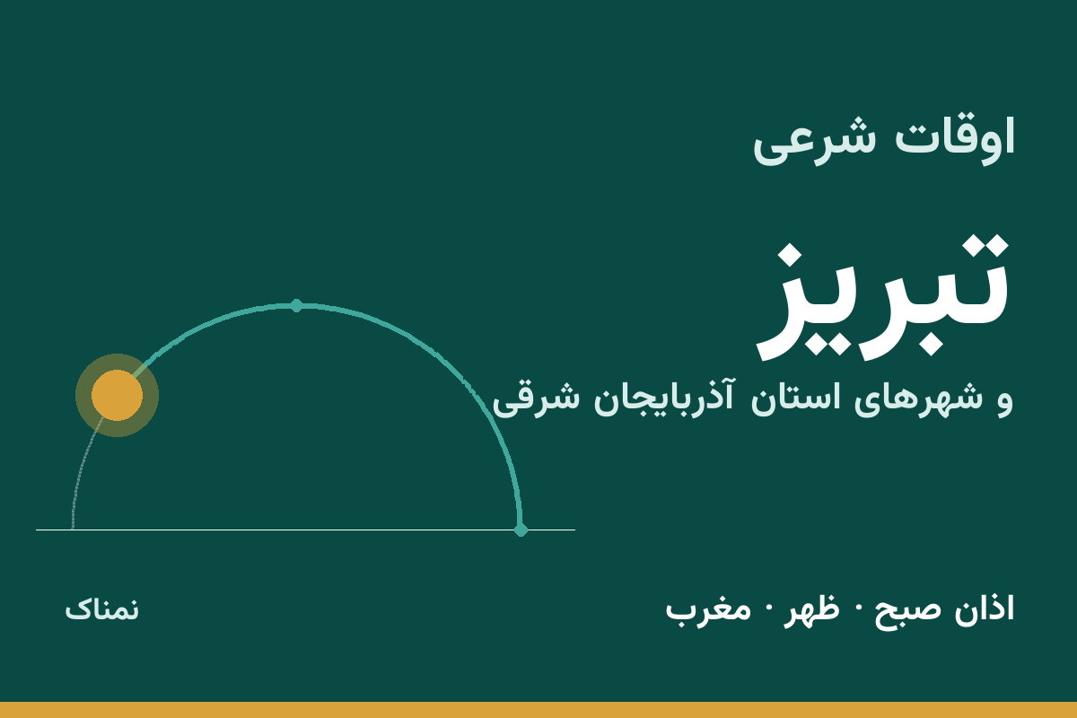 اوقات شرعی تبریز