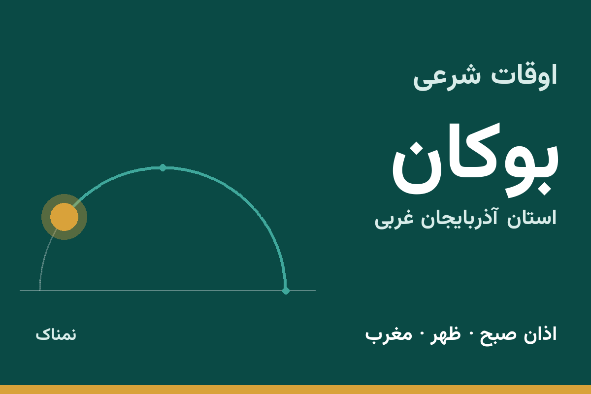اوقات شرعی بوکان