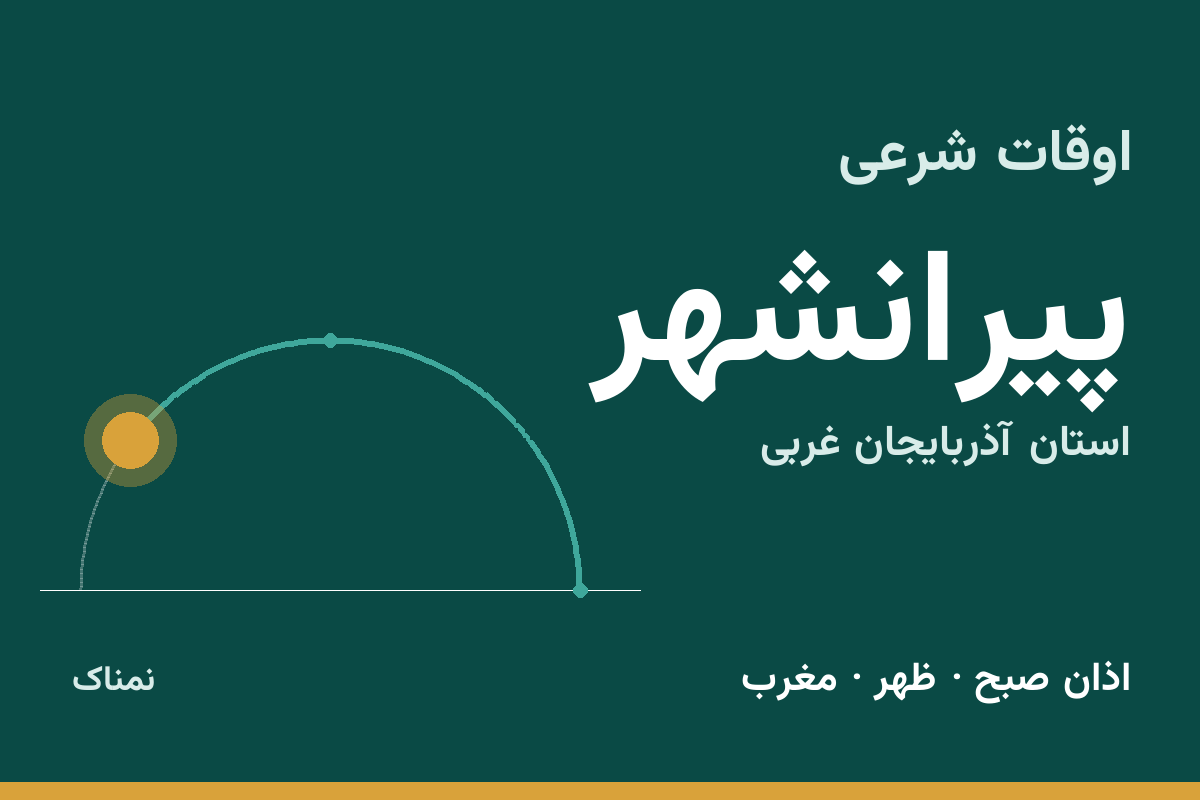 اوقات شرعی پیرانشهر