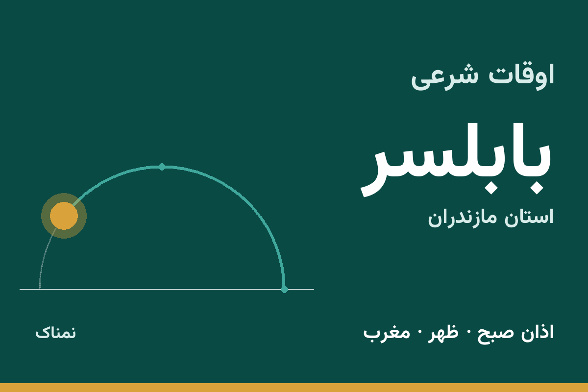 اوقات شرعی بابلسر