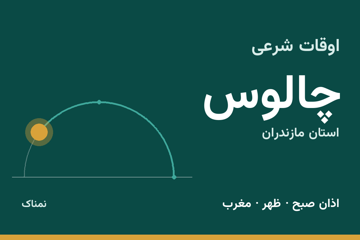 اوقات شرعی چالوس