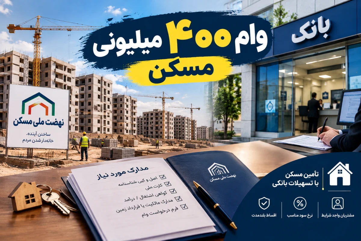 چگونه وام ۴۰۰ میلیونی مسکن بگیریم؟ شرایط دریافت و دهک‌های مشمول